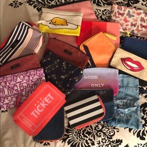 18 MISC MAKEUP BAGS
